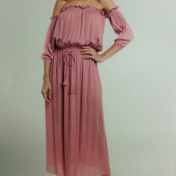 Lilac maxi dress with ruffle detail - Picture 6 of 8